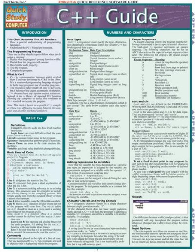 C++ guide [electronic resource] : the ultimate guide to C++, a programming language.